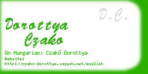 dorottya czako business card